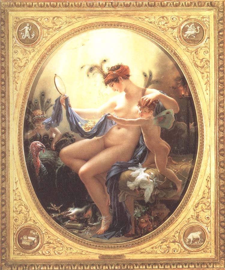 Anne-Louis Girodet-Trioson Madeomiselle Lange as Danae